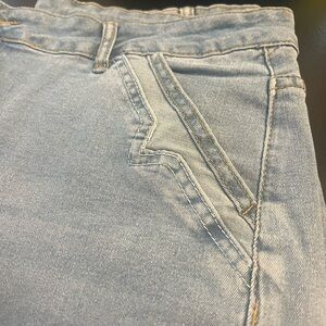 SHEIN Light Blue Wide Leg Jeans